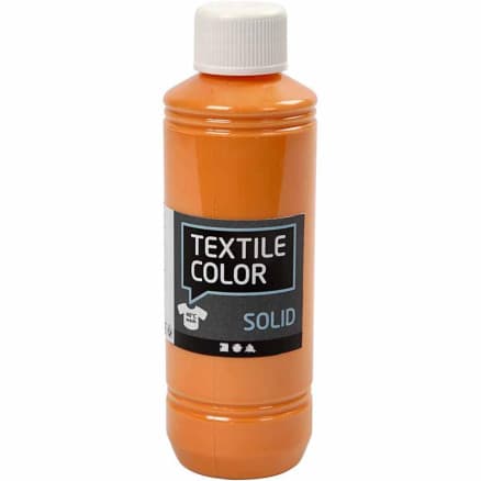 Textile Solid, täckande, orange, 250ml/ 1 flaska.