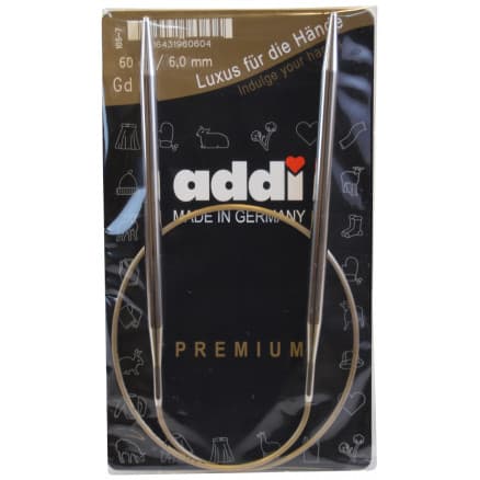 Addi Turbo Rundstickor Mässing 60cm 6,00mm / 23.6in US10