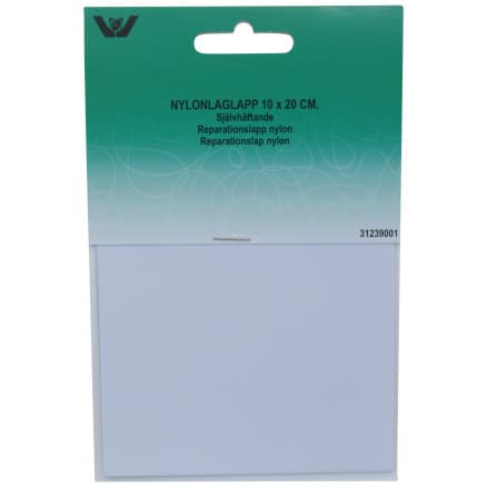 Reparationslapp Självhäftande Nylon Vit 10x20 cm - 1 st.