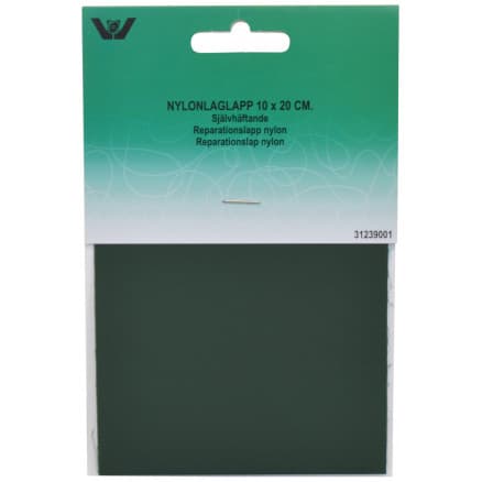 Reparationslapp Självhäftande Nylon Mörkgrön 10x20 cm - 1 st.