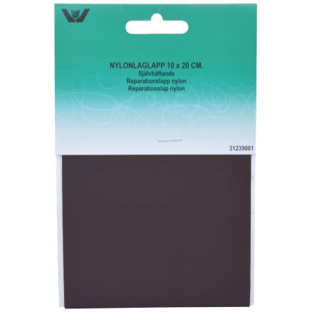 Reparationslapp Självhäftande Nylon Mörkbrun 10x20 cm - 1 st.