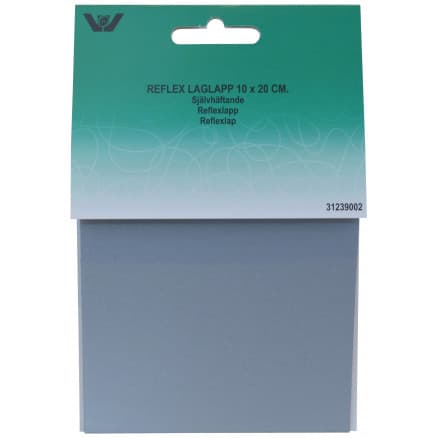 Reparationslapp Självhäftande Reflex Silver 10x20 cm - 1 st.