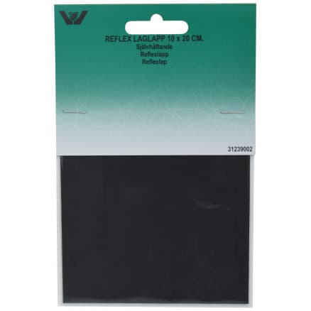 Reparationslapp Självhäftande Reflex Svart 10x20 cm - 1 st.