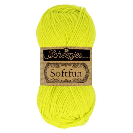 Scheepjes Softfun Garn Unicolor 2641 Citrus Lime