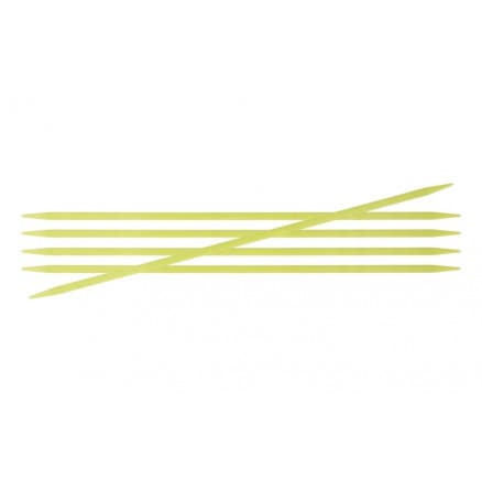 KnitPro Trendz Strumpstickor Akryl 15cm 3,75mm / 5.9in US5 Fluorescent Green