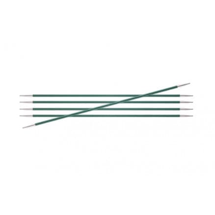 KnitPro Zing Strumpstickor Aluminium 15cm 3,00mm / 5.9in US2Â½ Jade