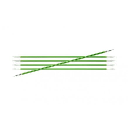 KnitPro Zing Strumpstickor Aluminium 15cm 3,50mm / 5.9in US4 Chrysolite