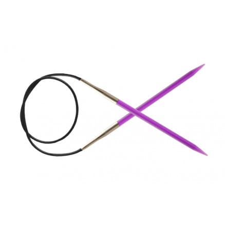 KnitPro Trendz Rundstickor Akryl 100cm 5,00mm / 39.4in US8 Violet