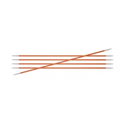 KnitPro Zing Strumpstickor Aluminium 20cm 2,75mm / 7.9in US2 Carnelian