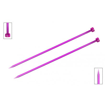 KnitPro Trendz Stickor / Jumperstickor Akryl 25cm 5,00mm / 9.8in US8 Violet