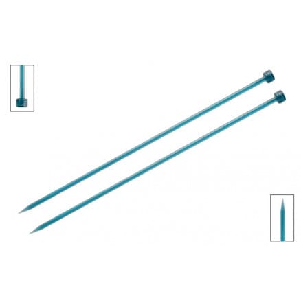 KnitPro Trendz Stickor / Jumperstickor Akryl 25cm 5,50mm / 9.8in US9 Turquoise