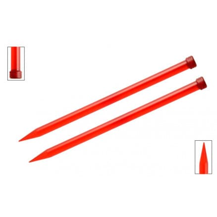 KnitPro Trendz Stickor / Jumperstickor Akryl 25cm 12,00mm / 9.8in US17 Red