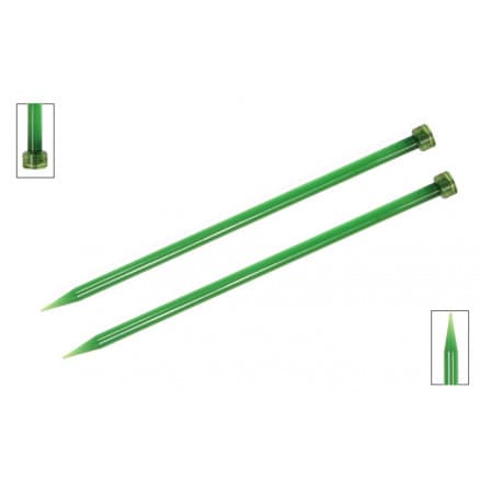 KnitPro Trendz Stickor / Jumper stickor Akryl 30cm 4.50mm / 9.8in US7 Grön