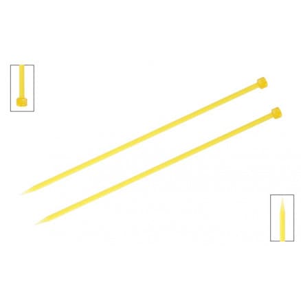 KnitPro Trendz Stickor / Jumper stickor Akryl 30cm 6.00mm / 9.8in US10 Gul