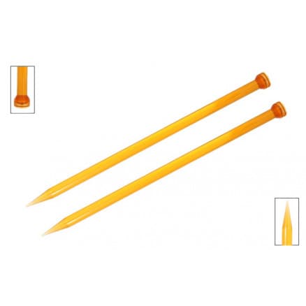 KnitPro Trendz Stickor / Jumper stickor Akryl 30cm 10.00mm / 9.8in US15 Orange
