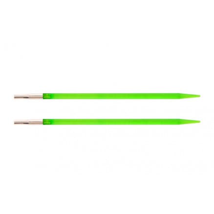 KnitPro Trendz Ändstickor Akryl 13cm 3,75mm US5 Fluorescerande grön