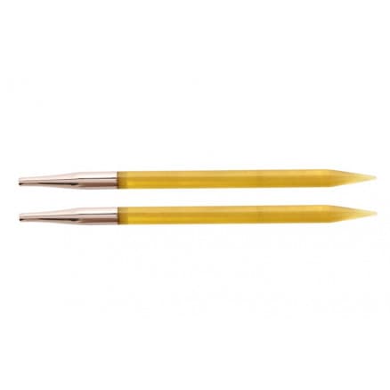 KnitPro Trendz Ändstickor Akryl 13cm 6.00mm US10 Gul