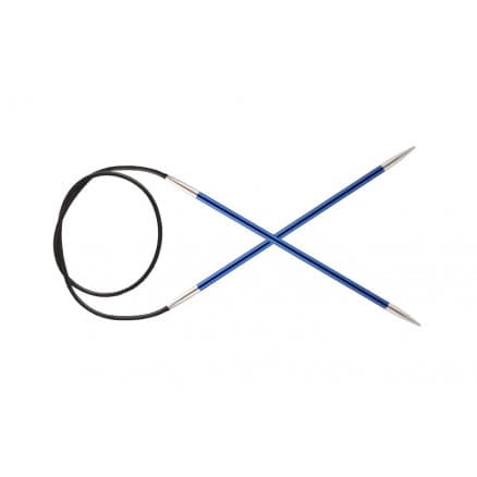 KnitPro Zing Aluminium Rundstickor 100cm 4,00mm / 39.4in US6 Sapphire