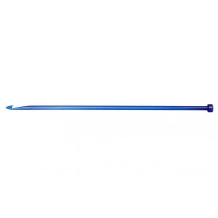 KnitPro Trendz Enkel virknål Akryl 30cm 6,50mm Blå till Tunisisk Virkning / Krokning