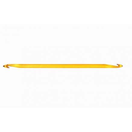 KnitPro Trendz Dubbel Virknål Akryl 30cm 10,00mm Orange till Tunisisk Virkning / Krokning