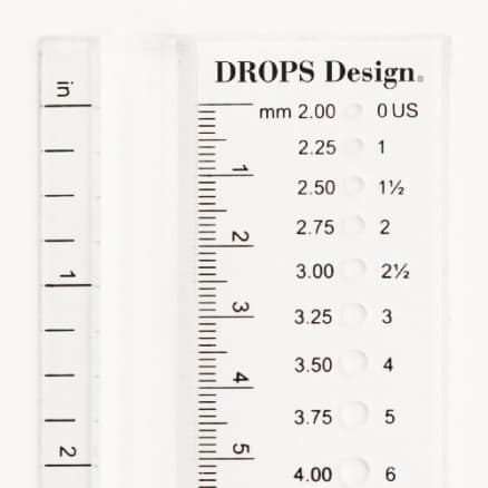 Drops Design Stickmått 2.00 till 12.00 mm (0 till 17 US)