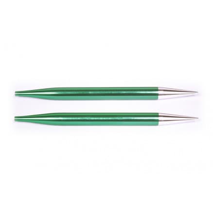 KnitPro Zing Ändstickor Aluminium 13cm 8,00mm / US11 Emerald