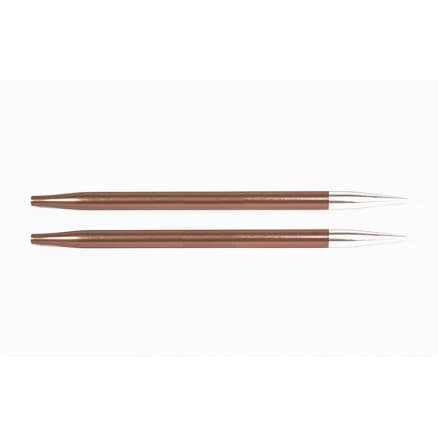 KnitPro Zing Ändstickor Aluminium 10cm 5.50mm / US9 Sienna