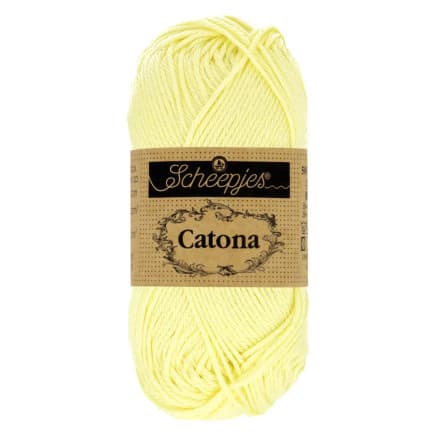 Scheepjes Catona Garn 100 Citron Chiffong - 25g