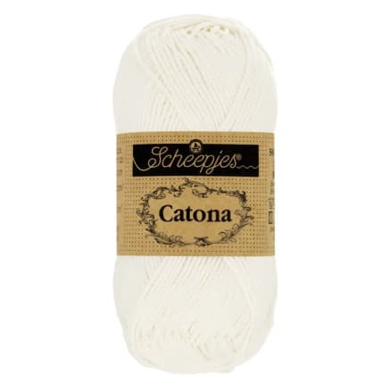 Scheepjes Catona Garn 105 Brude Hvid - 25g