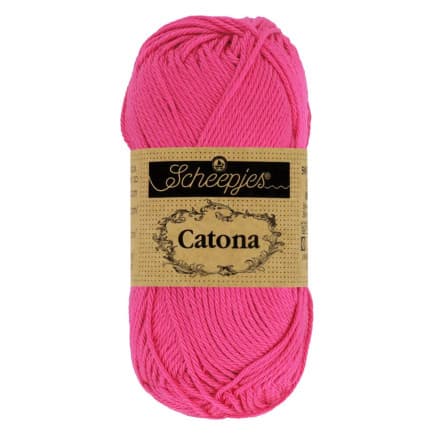 Scheepjes Catona Garn 114 Shocking Pink - 25g