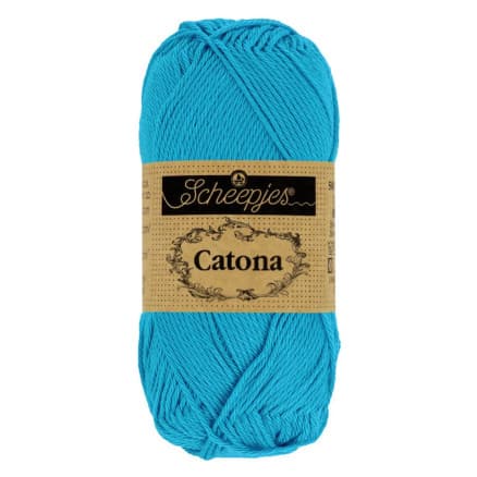 Scheepjes Catona Garn 146 Vibrant Blå - 25g