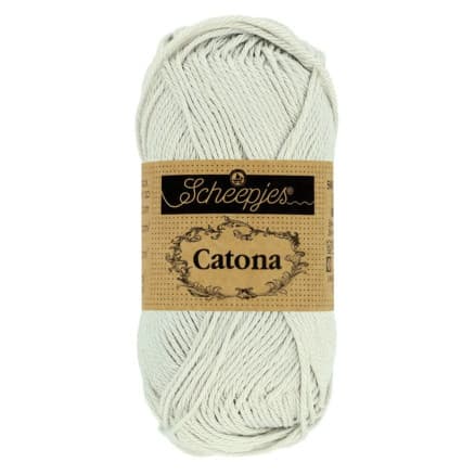 Scheepjes Catona Garn 172 Ljus Silver - 25g