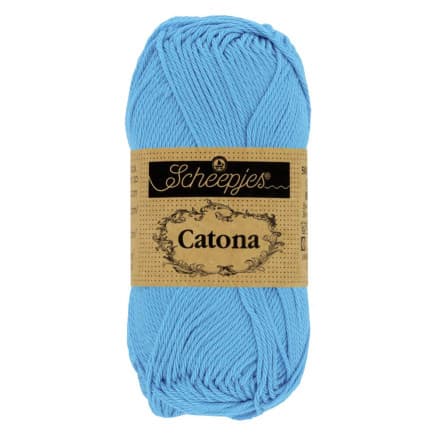 Scheepjes Catona Garn 384 Pulver Blå - 25g