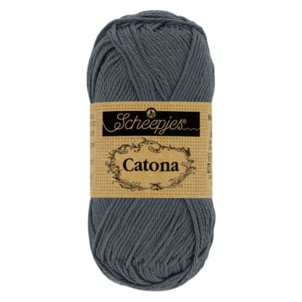 Scheepjes Catona Garn 393 Charcoal - 25g