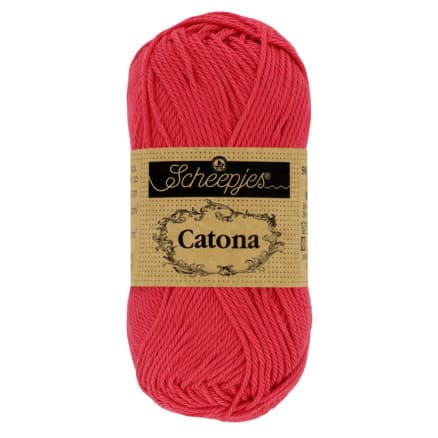 Scheepjes Catona Garn 516 Candy Apple - 25g