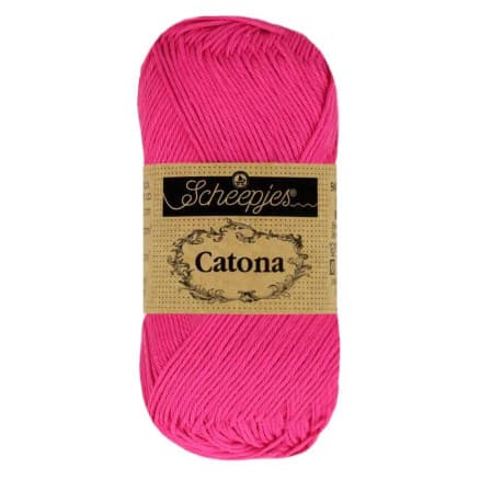 Scheepjes Catona Garn 604 Neonrosa - 25g