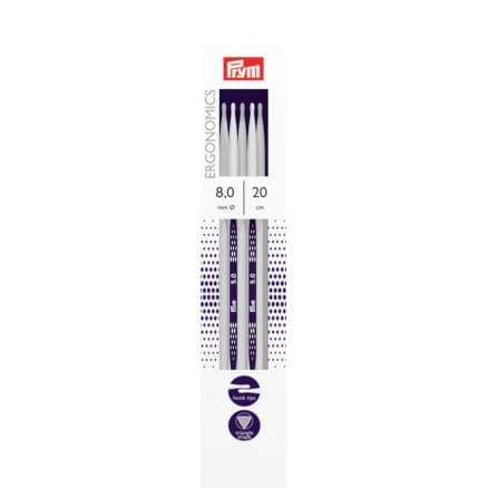 Prym Ergonomics Strumpstickor Plast 20cm 8,00mm / 7.9in US11