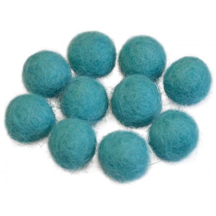Filtkulor 10mm Turkos C2 - 10 st.