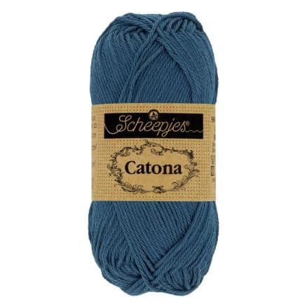 Scheepjes Catona Garn 164 Ljus Marinblå - 10g