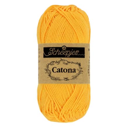 Scheepjes Catona Garn 208 Gul Guld - 10g