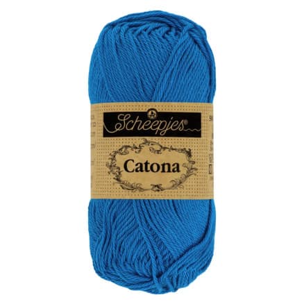 Scheepjes Catona Garn 201 Elektriskt Blå - 10g