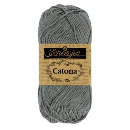 Scheepjes Catona Garn 242 Metallgrå - 10g