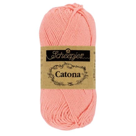 Scheepjes Catona Garn 264 Ljus Korall - 10g