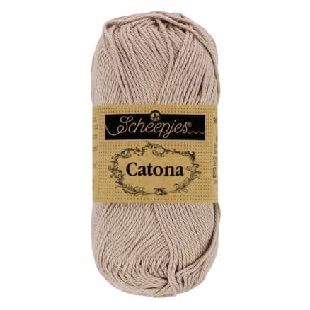 Scheepjes Catona Garn 406 Mjuk Beige - 10g
