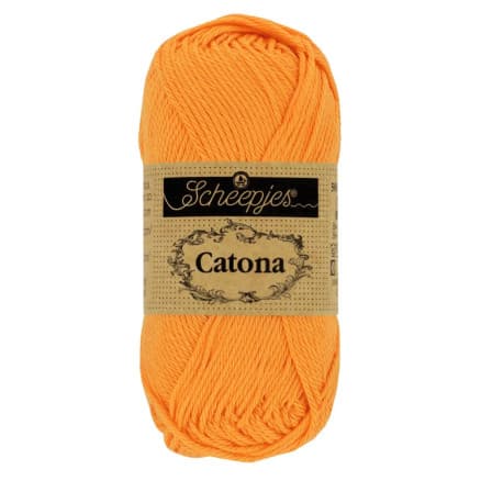 Scheepjes Catona Garn 411 Söt apelsin - 10g