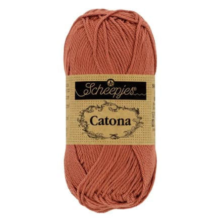 Scheepjes Catona Garn 504 Tegelröd - 10g
