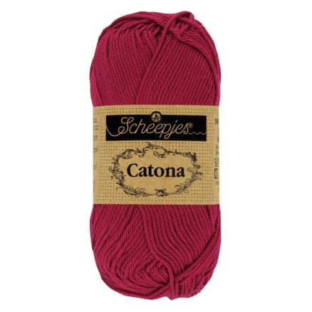 Scheepjes Catona Garn 517 Rubin - 10g