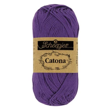 Scheepjes Catona Garn 521 Deep Lila - 10g