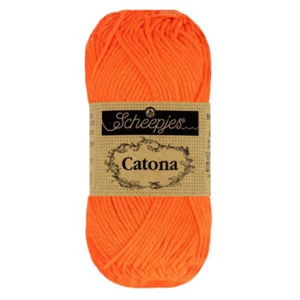 Scheepjes Catona Garn 603 Neon Orange - 10g