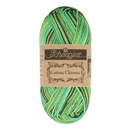 Scheepjes Catona Chroma Garn 015 Gräsmark